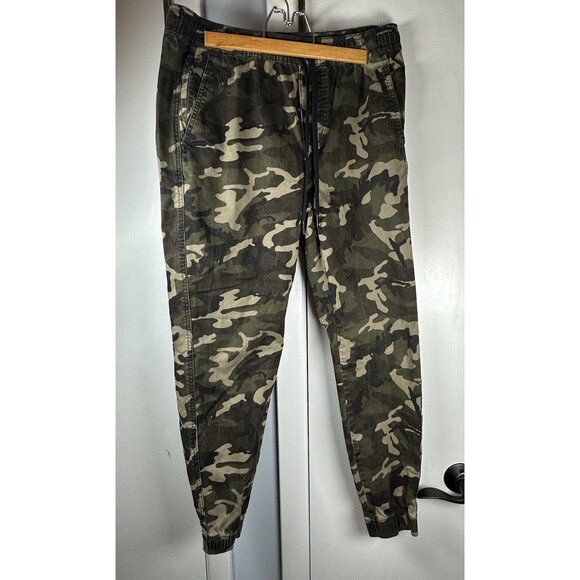RSQ Camo Stretch Drawstring Double Pocket Jogger Pants Size M - Picture 1 of 9